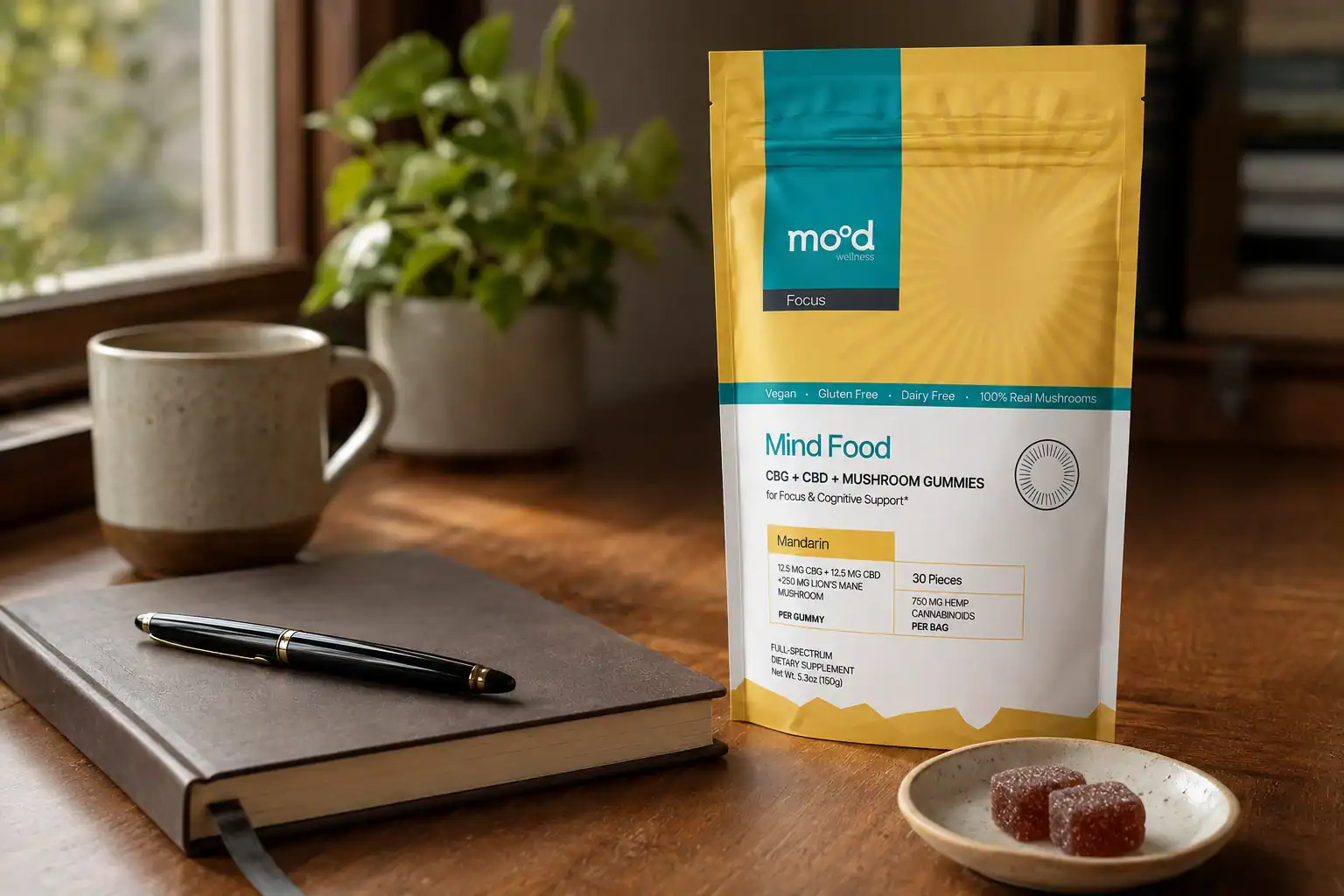 Mood Mind Food or Daily Bliss photographed to illustrate closing review